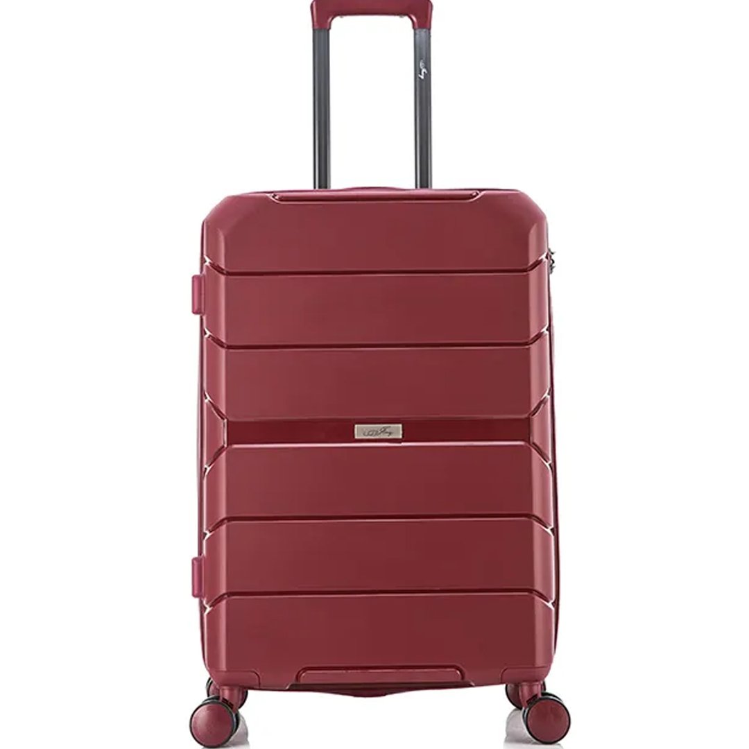 Polypropylene Travel Luggage Bag Maroon 7Kg - bagplus.lk