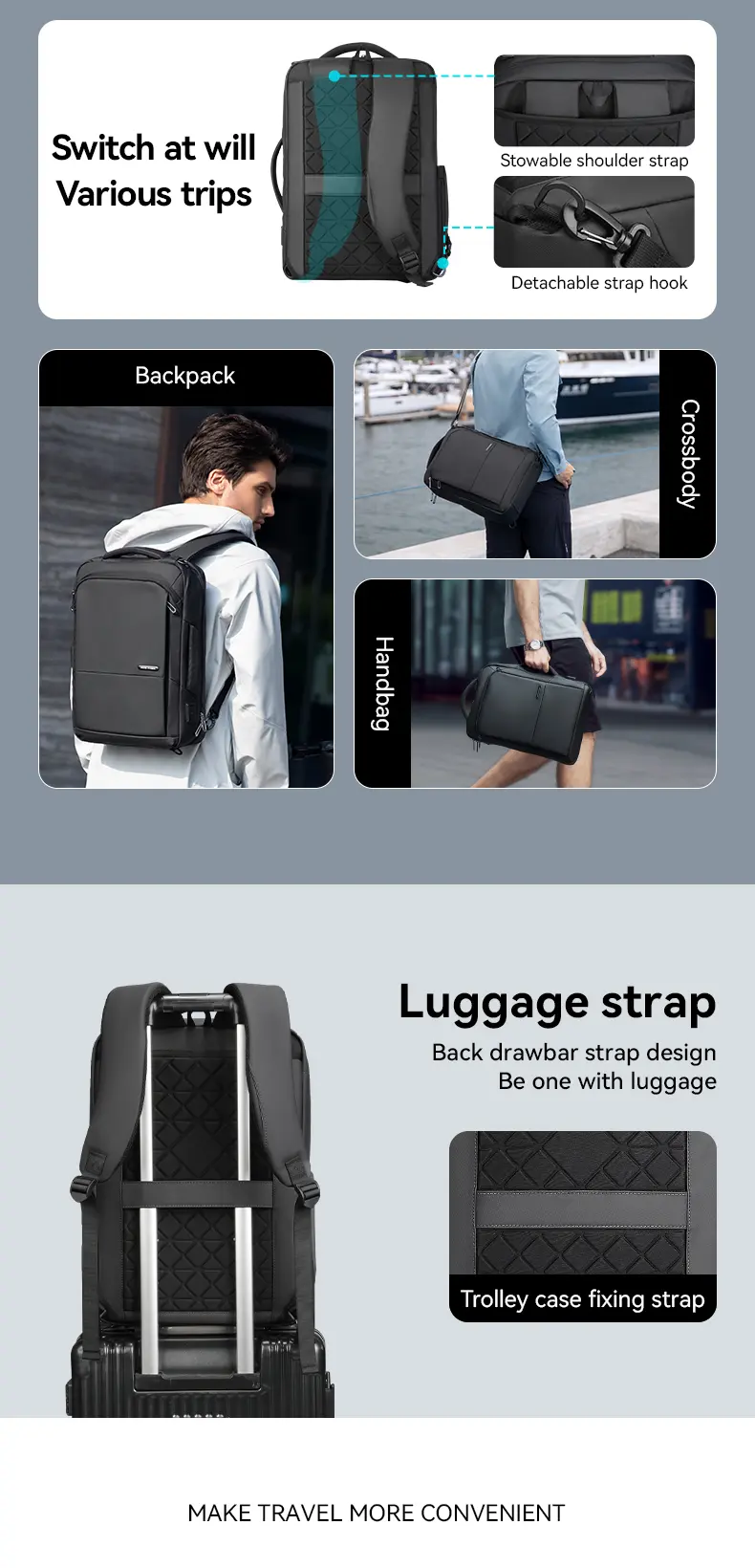Mark Ryden Laptop Backpack Black MR9533SJ Switch at will various trips