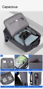 Classic Smart Laptop Backpack Black product information - capacious
