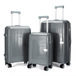New Fashion Polypropylene Travel Luggage Full Set Color Grey