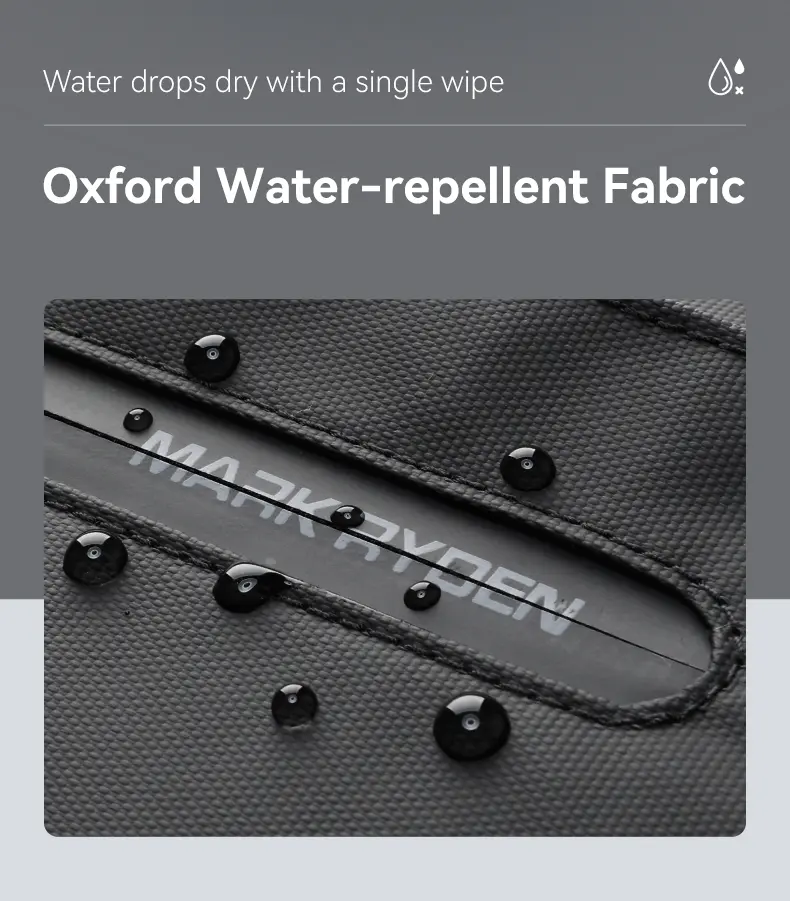 Mark Ryden MR9299 Oxford water repellent fabric with water droplets